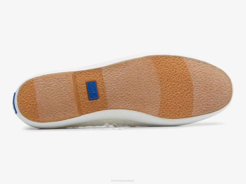 Women Keds The Mini Eyelet Slip On Sneaker White RXFBP48