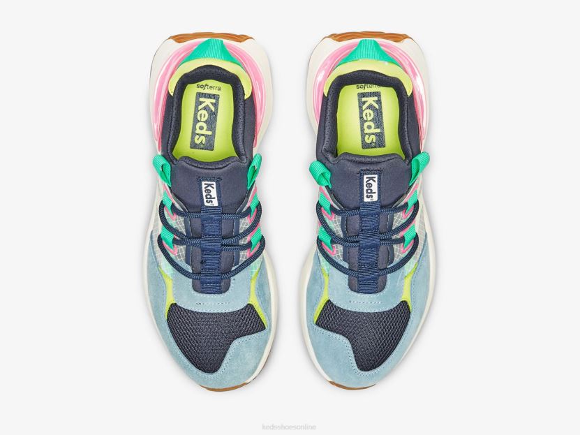 Women Keds Tiasa Trail Slip On Sneaker Navy Multi RXFBP4186