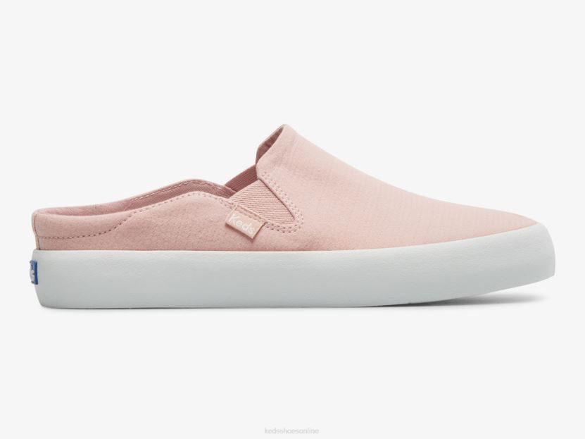 Women Keds Kickback Mule Crepe Slip On Sneaker Mauve RXFBP450