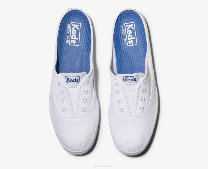Women Keds Moxie Mule White RXFBP410