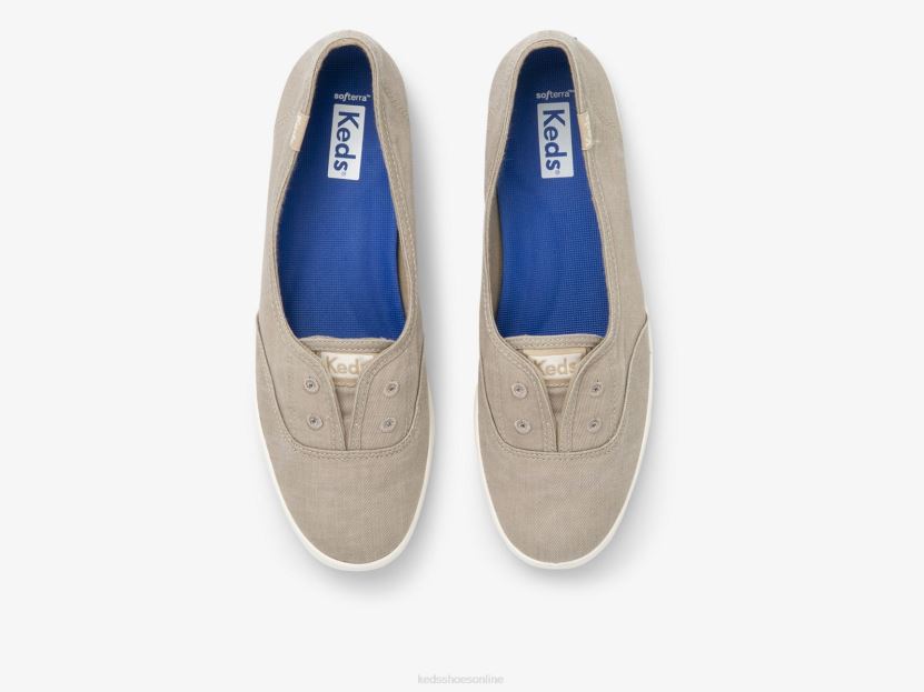 Women Keds Chillax Mini Twill Washable Sneaker Tan RXFBP435