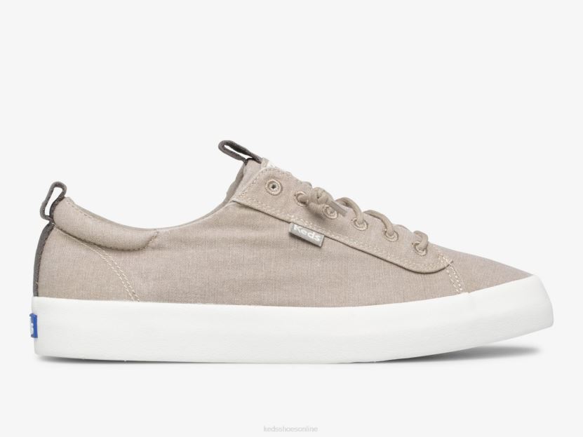 Women Keds Kickback Canvas Washable Sneaker Grey RXFBP434