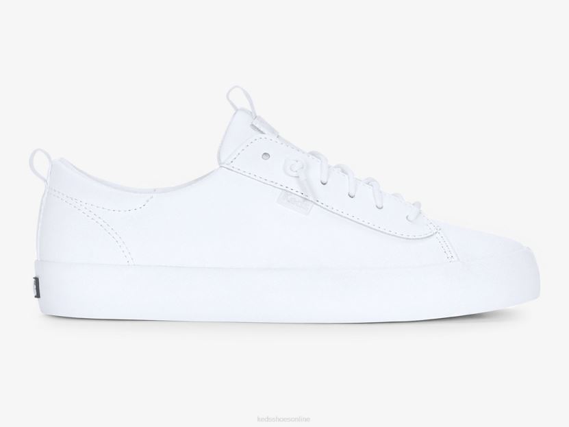 Women Keds Kickback Leather Sneaker White RXFBP431