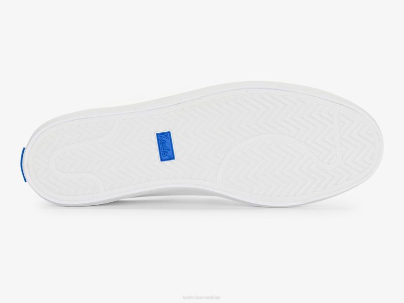 Women Keds Kickback Leather Sneaker White RXFBP431